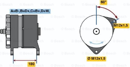 BOSCH 0 120 689 504 - Alternatore www.autoricambi360.it