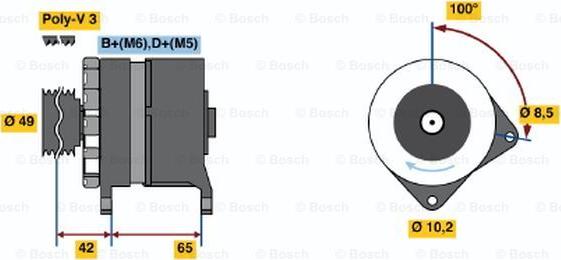 BOSCH 0 120 339 547 - Alternatore www.autoricambi360.it