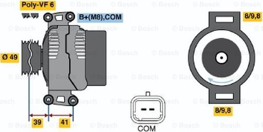 BOSCH 0 121 615 010 - Alternatore www.autoricambi360.it