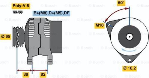 BOSCH 0 123 515 012 - Alternatore www.autoricambi360.it