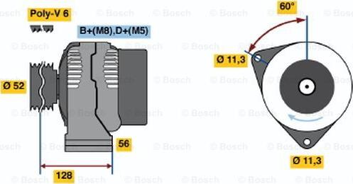 BOSCH 0 123 510 096 - Alternatore www.autoricambi360.it