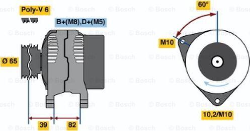 BOSCH 0 123 510 092 - Alternatore www.autoricambi360.it