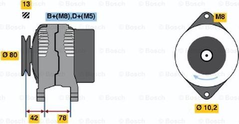 BOSCH 0 123 310 033 - Alternatore www.autoricambi360.it