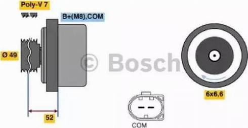 BOSCH 0 122 0AA 120 - Alternatore www.autoricambi360.it