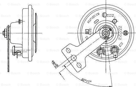 BOSCH 0 320 043 030 - Clacson www.autoricambi360.it