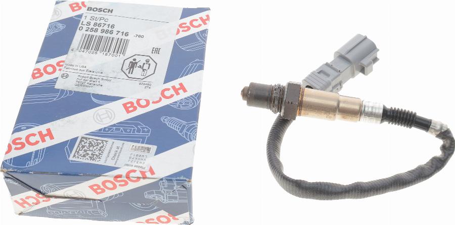 BOSCH 0 258 986 716 - Sonda lambda www.autoricambi360.it
