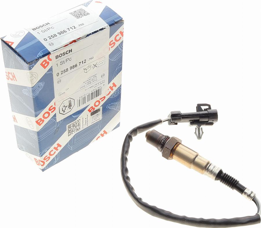 BOSCH 0 258 986 712 - Sonda lambda www.autoricambi360.it