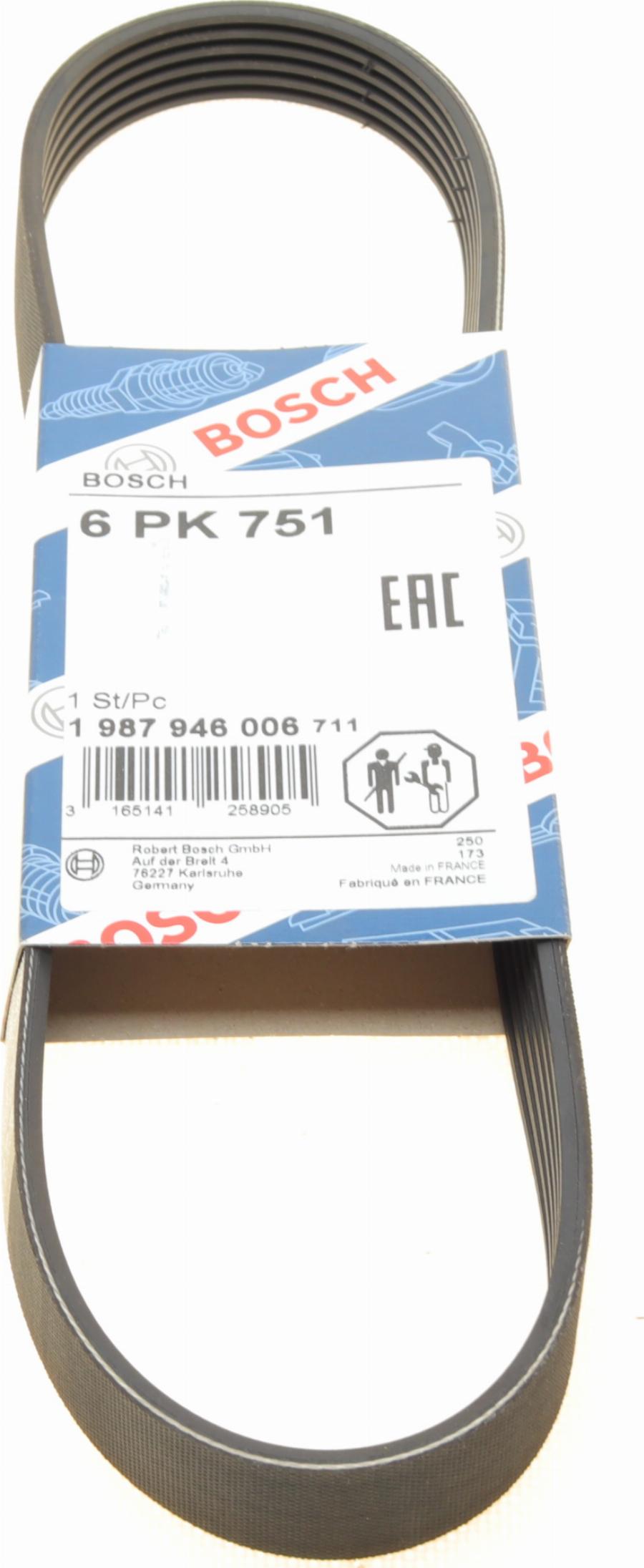 BOSCH 1 987 946 006 - Cinghia Poly-V www.autoricambi360.it