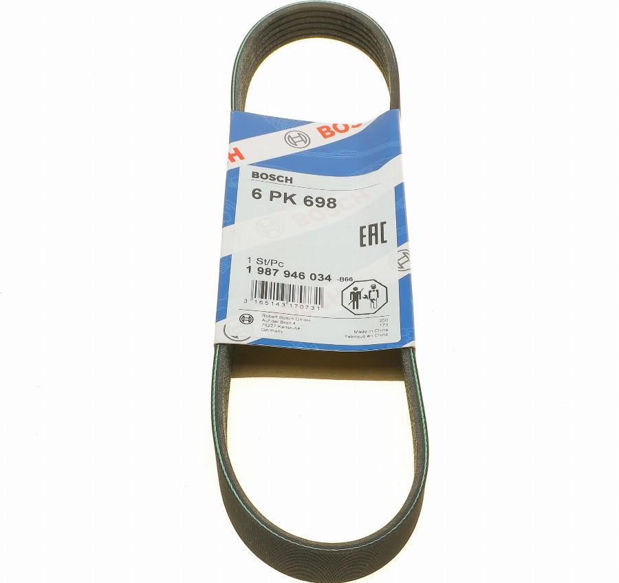 BOSCH 1 987 946 034 - Cinghia Poly-V www.autoricambi360.it