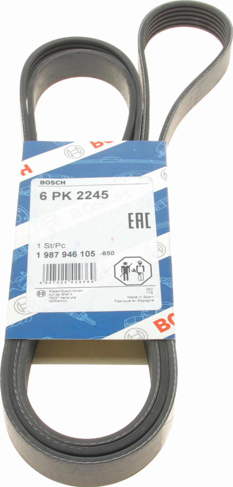 BOSCH 1 987 946 105 - Cinghia Poly-V www.autoricambi360.it