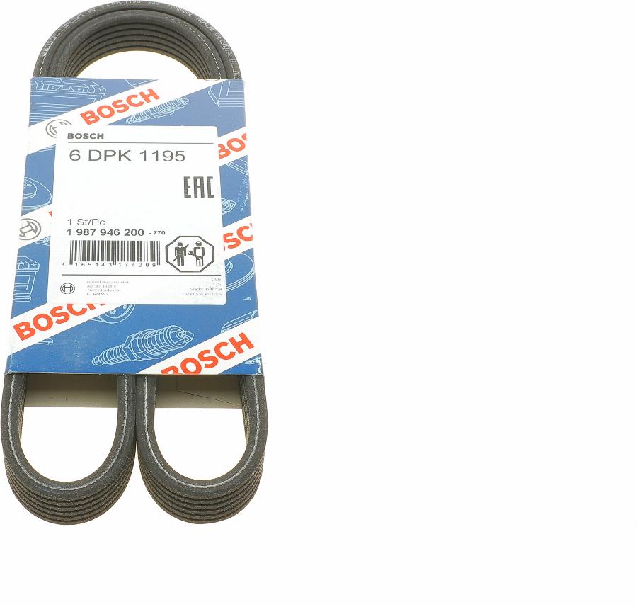 BOSCH 1 987 946 200 - Cinghia Poly-V www.autoricambi360.it
