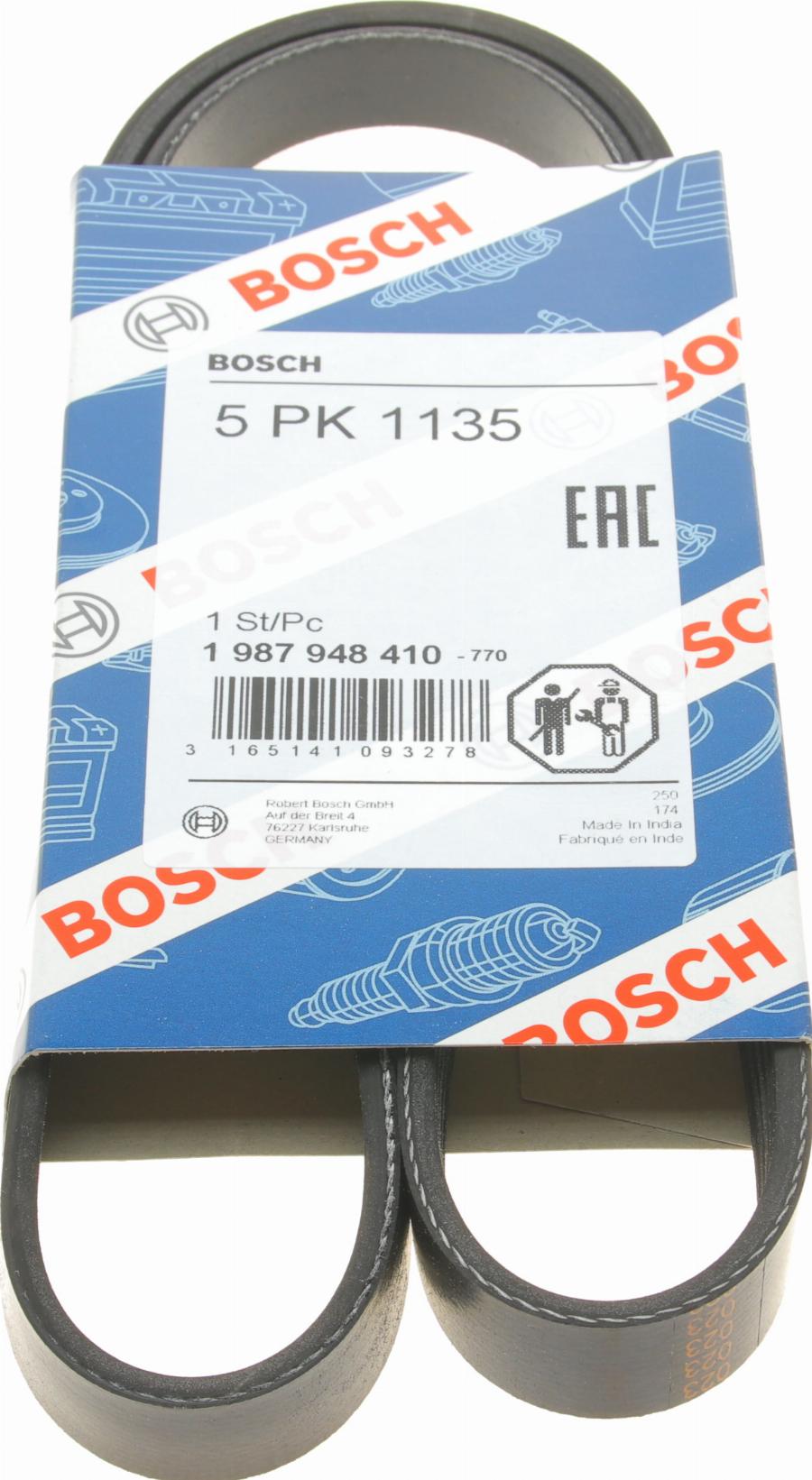 BOSCH 1 987 948 410 - Cinghia Poly-V www.autoricambi360.it
