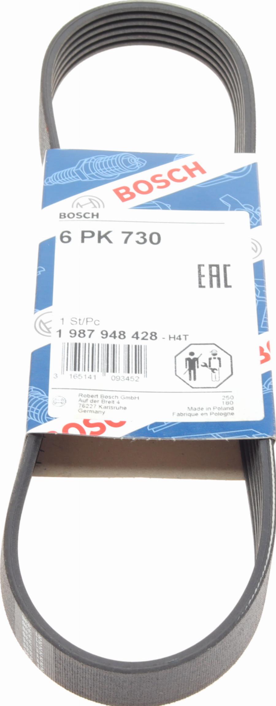 BOSCH 1 987 948 428 - Cinghia Poly-V www.autoricambi360.it