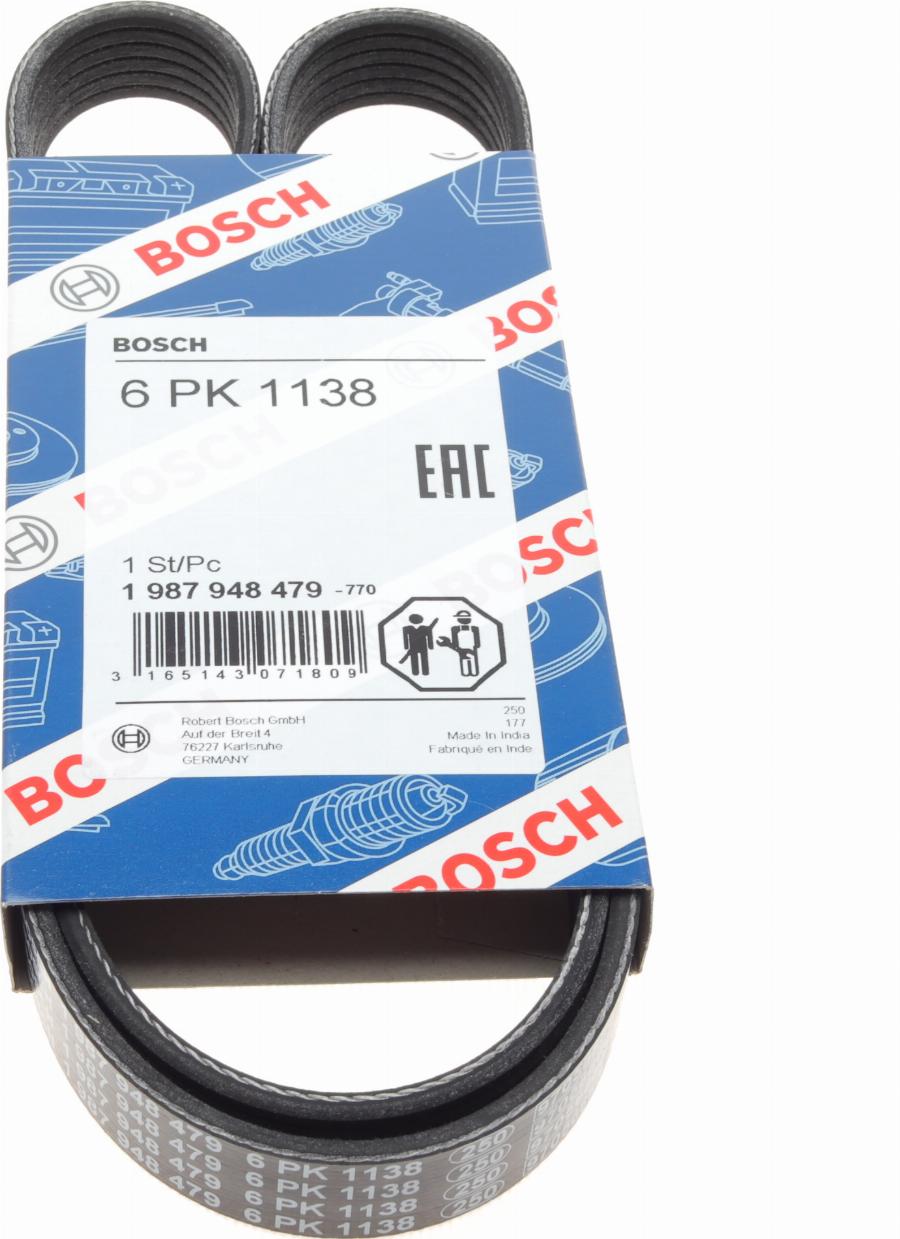 BOSCH 1 987 948 479 - Cinghia Poly-V www.autoricambi360.it