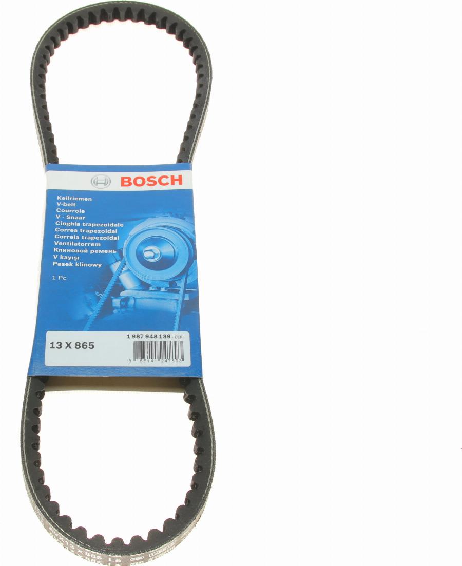 BOSCH 1 987 948 139 - Cinghia trapezoidale www.autoricambi360.it
