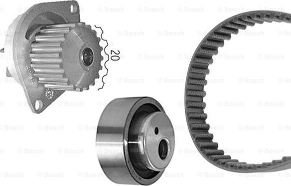 BOSCH 1 987 948 898 - Pompa acqua + Kit cinghie dentate www.autoricambi360.it