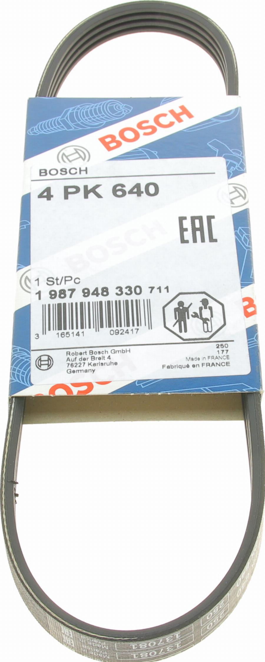 BOSCH 1 987 948 330 - Cinghia Poly-V www.autoricambi360.it