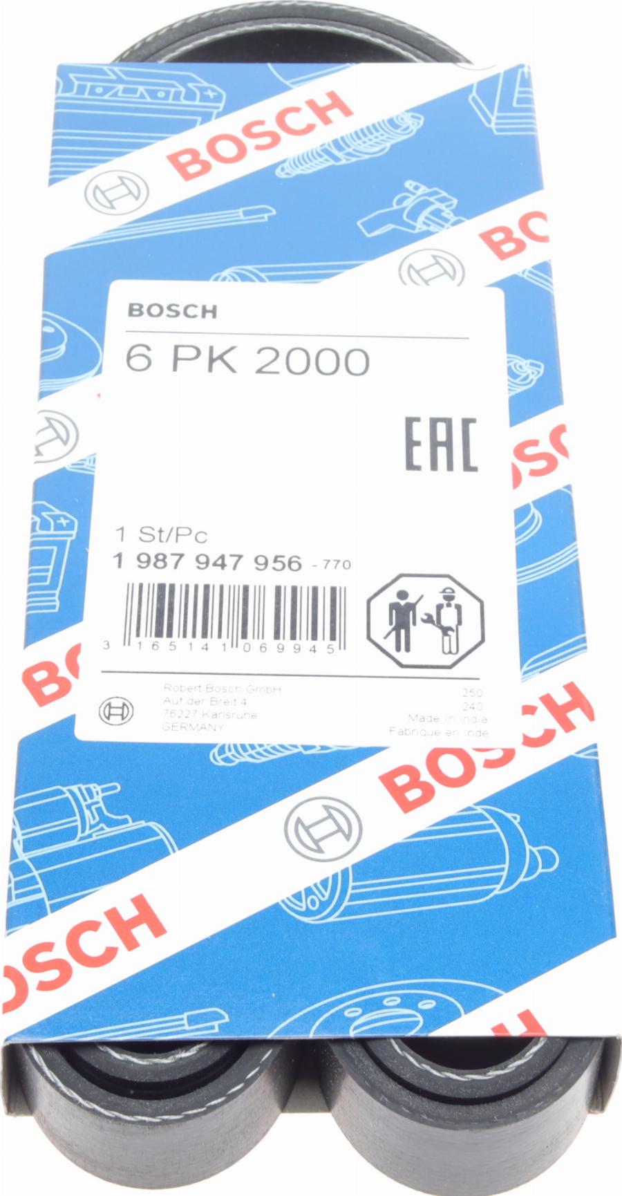 BOSCH 1 987 947 956 - Cinghia Poly-V www.autoricambi360.it