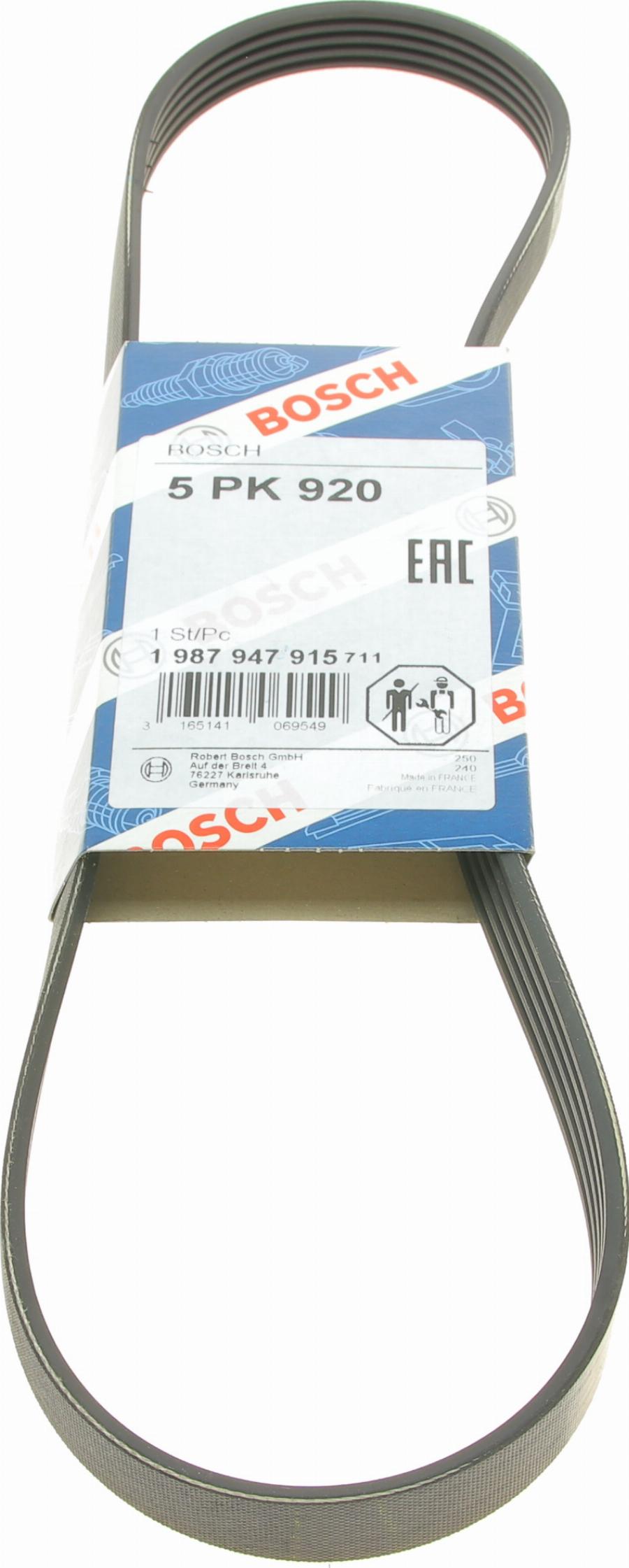 BOSCH 1 987 947 915 - Cinghia Poly-V www.autoricambi360.it