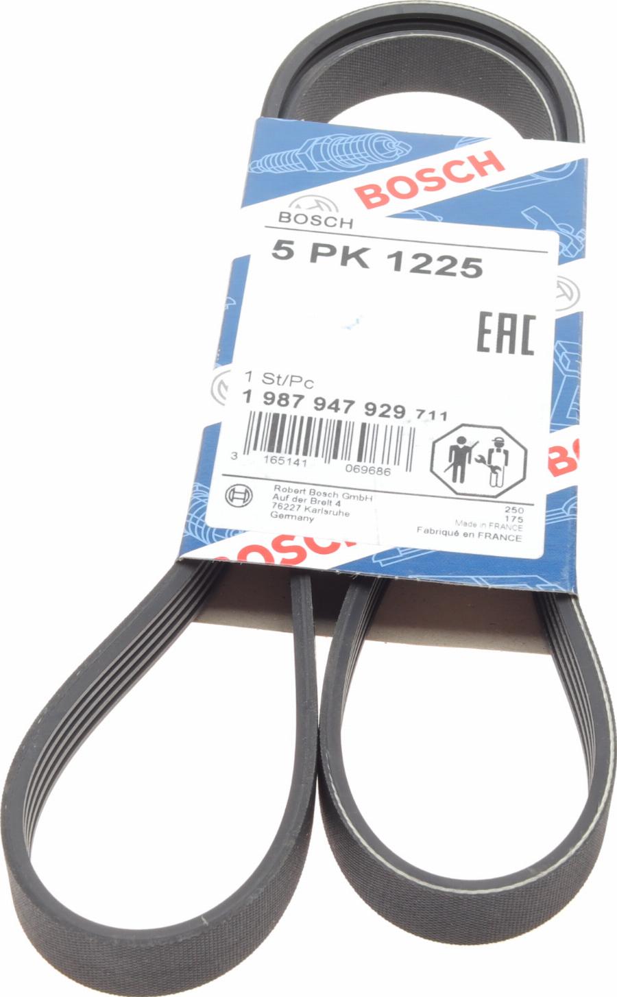 BOSCH 1 987 947 929 - Cinghia Poly-V www.autoricambi360.it