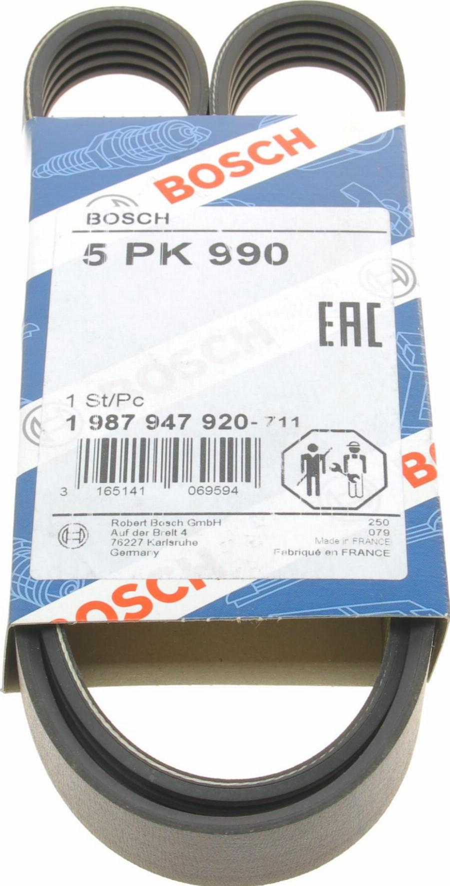 BOSCH 1 987 947 920 - Cinghia Poly-V www.autoricambi360.it