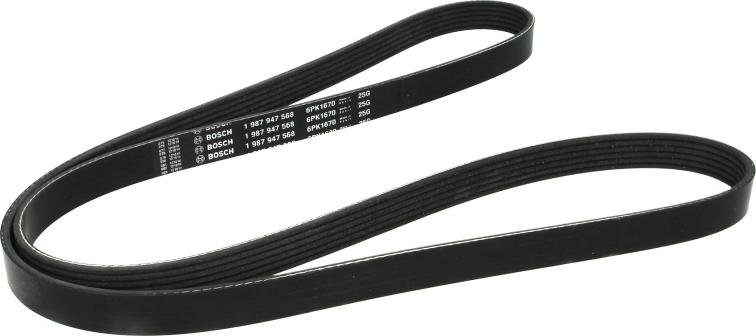 BOSCH 1 987 947 568 - Cinghia Poly-V www.autoricambi360.it