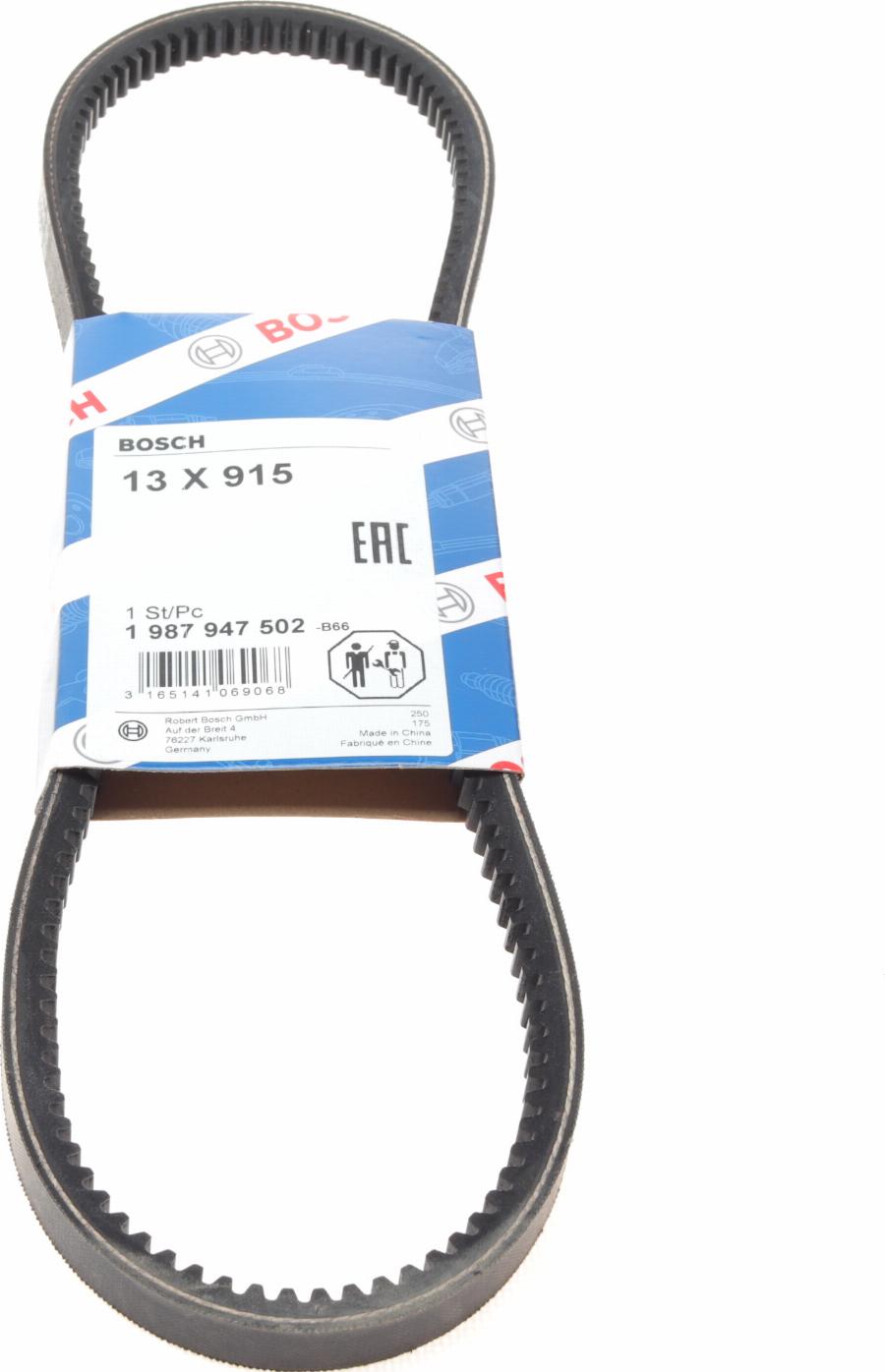 BOSCH 1 987 947 502 - Cinghia trapezoidale www.autoricambi360.it