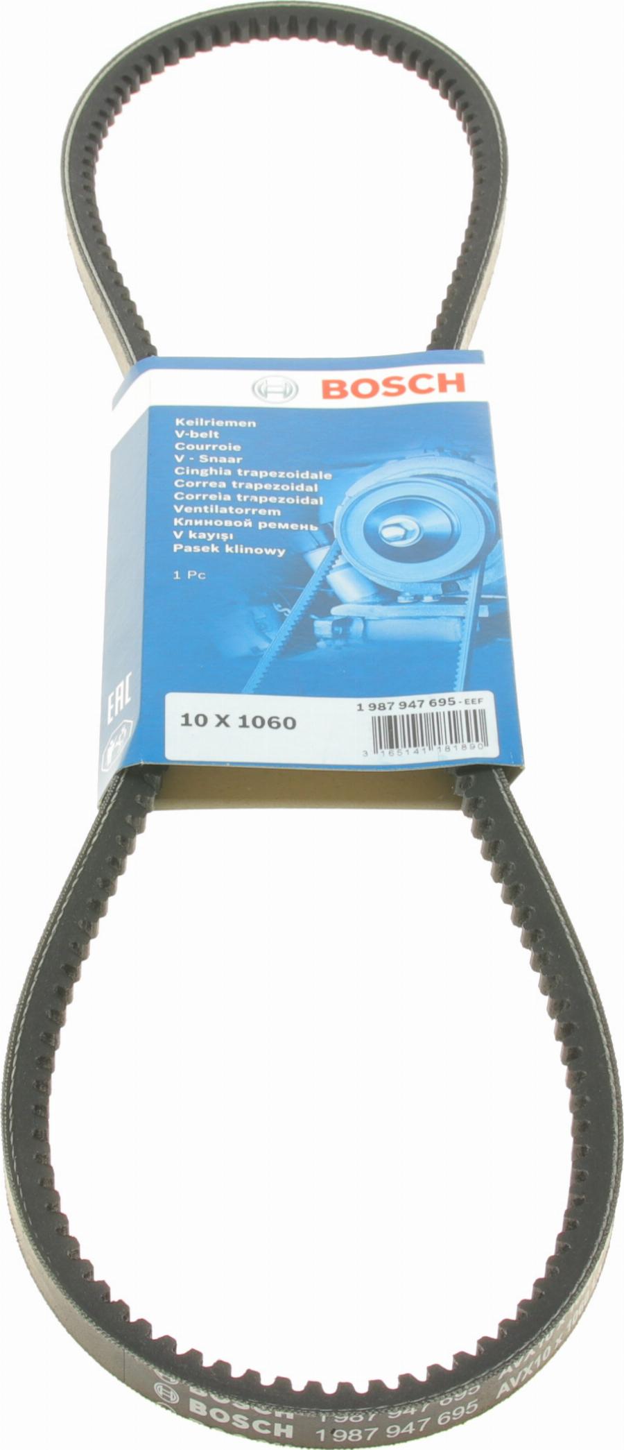 BOSCH 1 987 947 695 - Cinghia trapezoidale www.autoricambi360.it