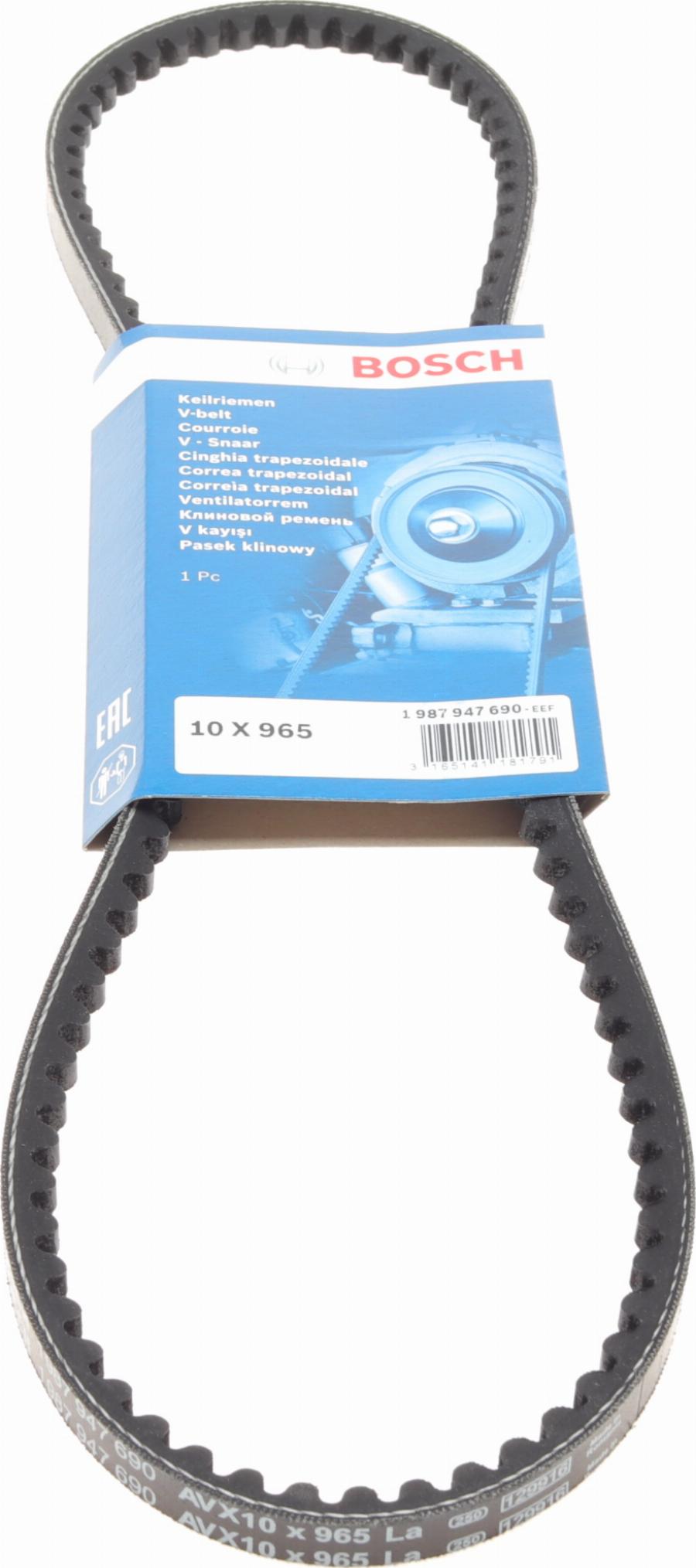 BOSCH 1 987 947 690 - Cinghia trapezoidale www.autoricambi360.it