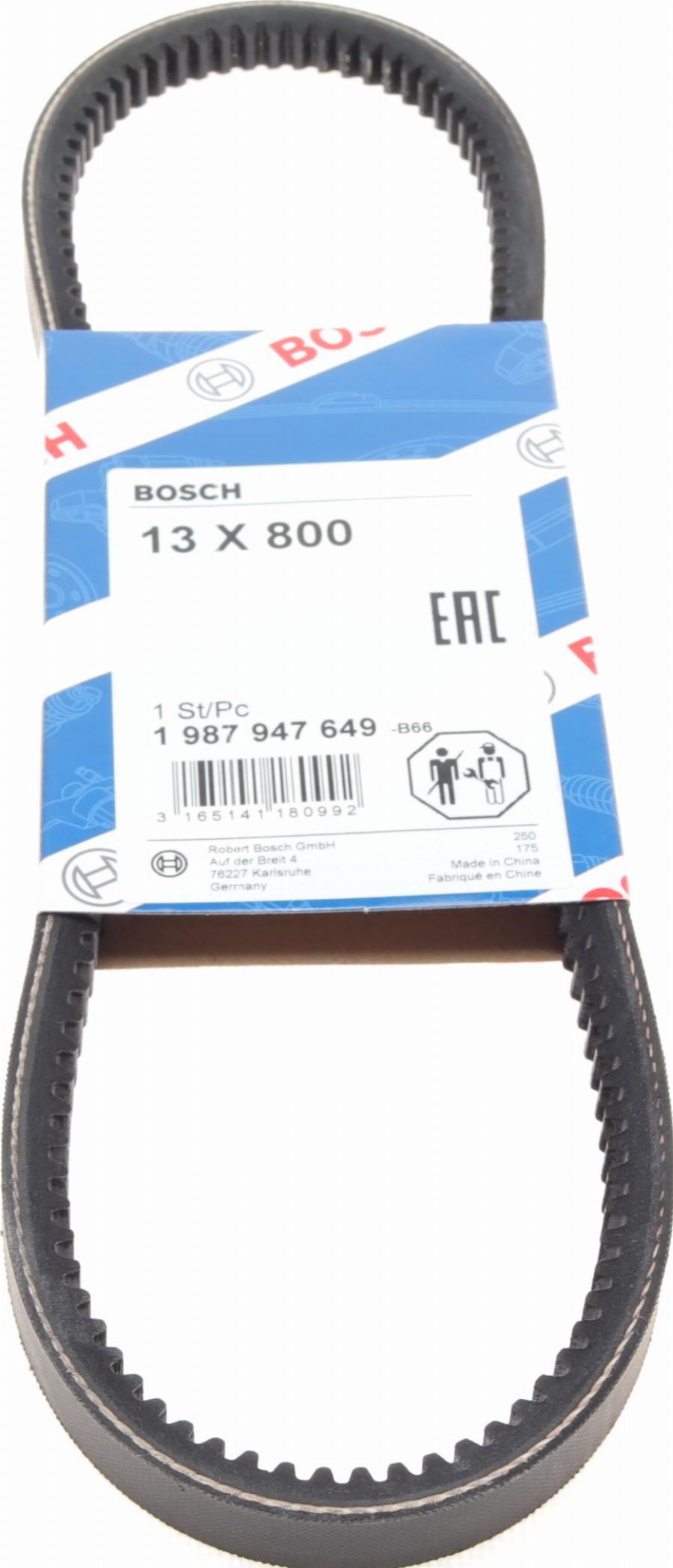 BOSCH 1 987 947 649 - Cinghia trapezoidale www.autoricambi360.it