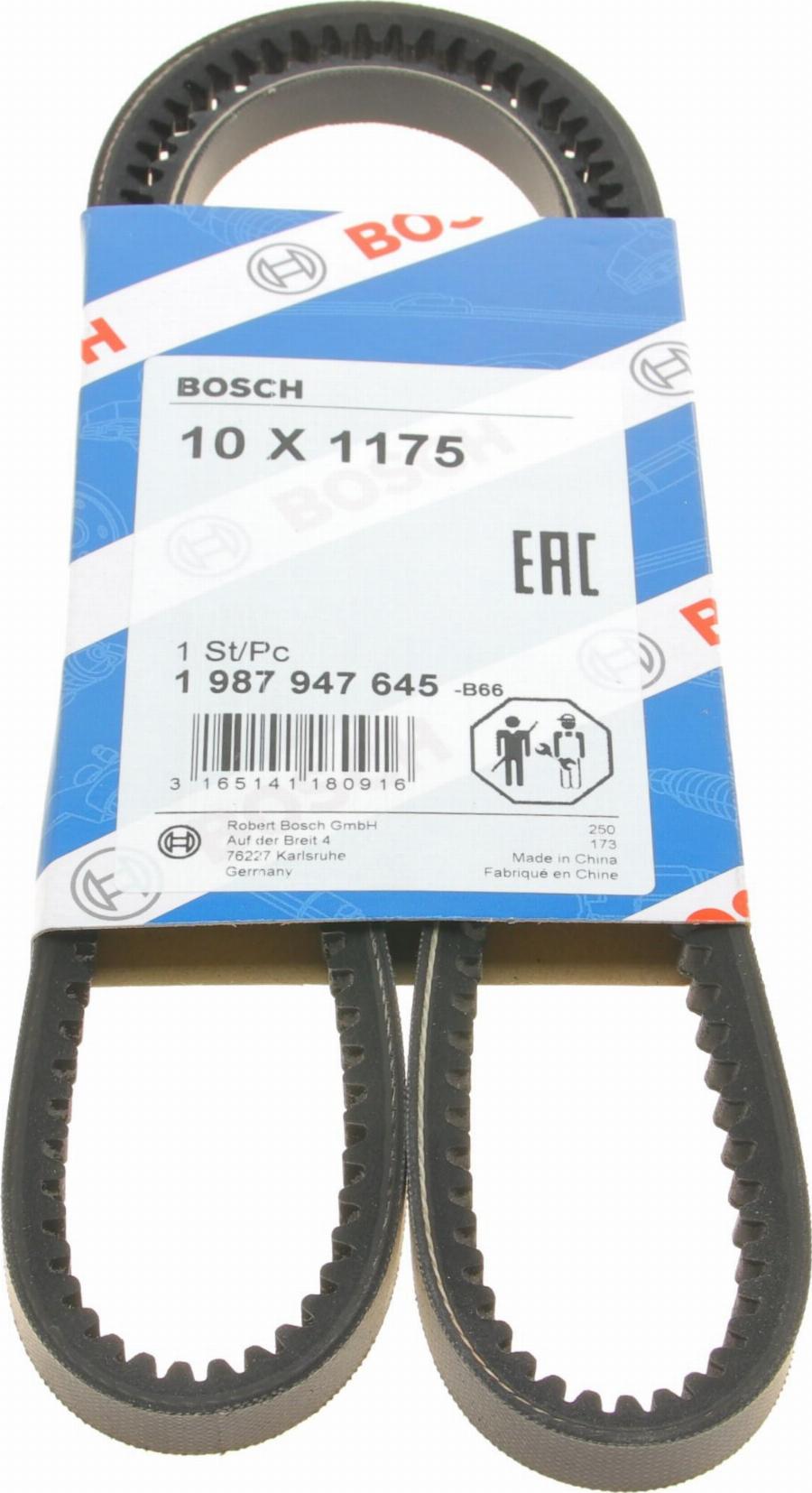 BOSCH 1 987 947 645 - Cinghia trapezoidale www.autoricambi360.it