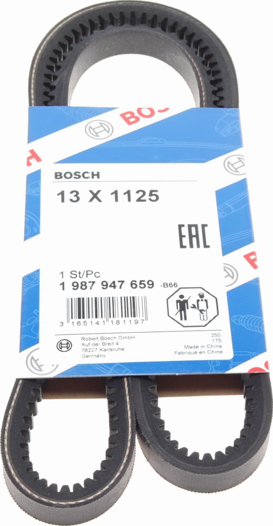 BOSCH 1 987 947 659 - Cinghia trapezoidale www.autoricambi360.it
