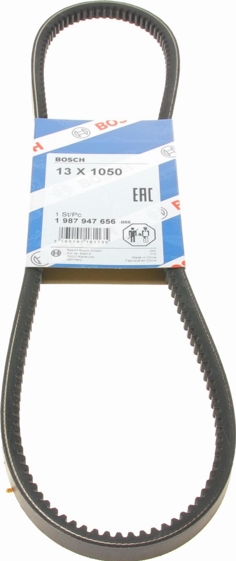 BOSCH 1 987 947 656 - Cinghia trapezoidale www.autoricambi360.it