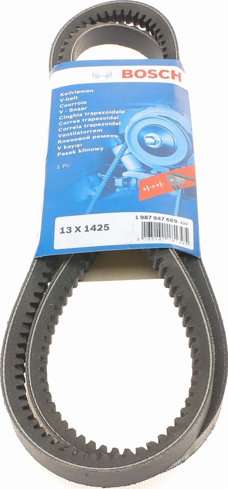 BOSCH 1 987 947 669 - Cinghia trapezoidale www.autoricambi360.it