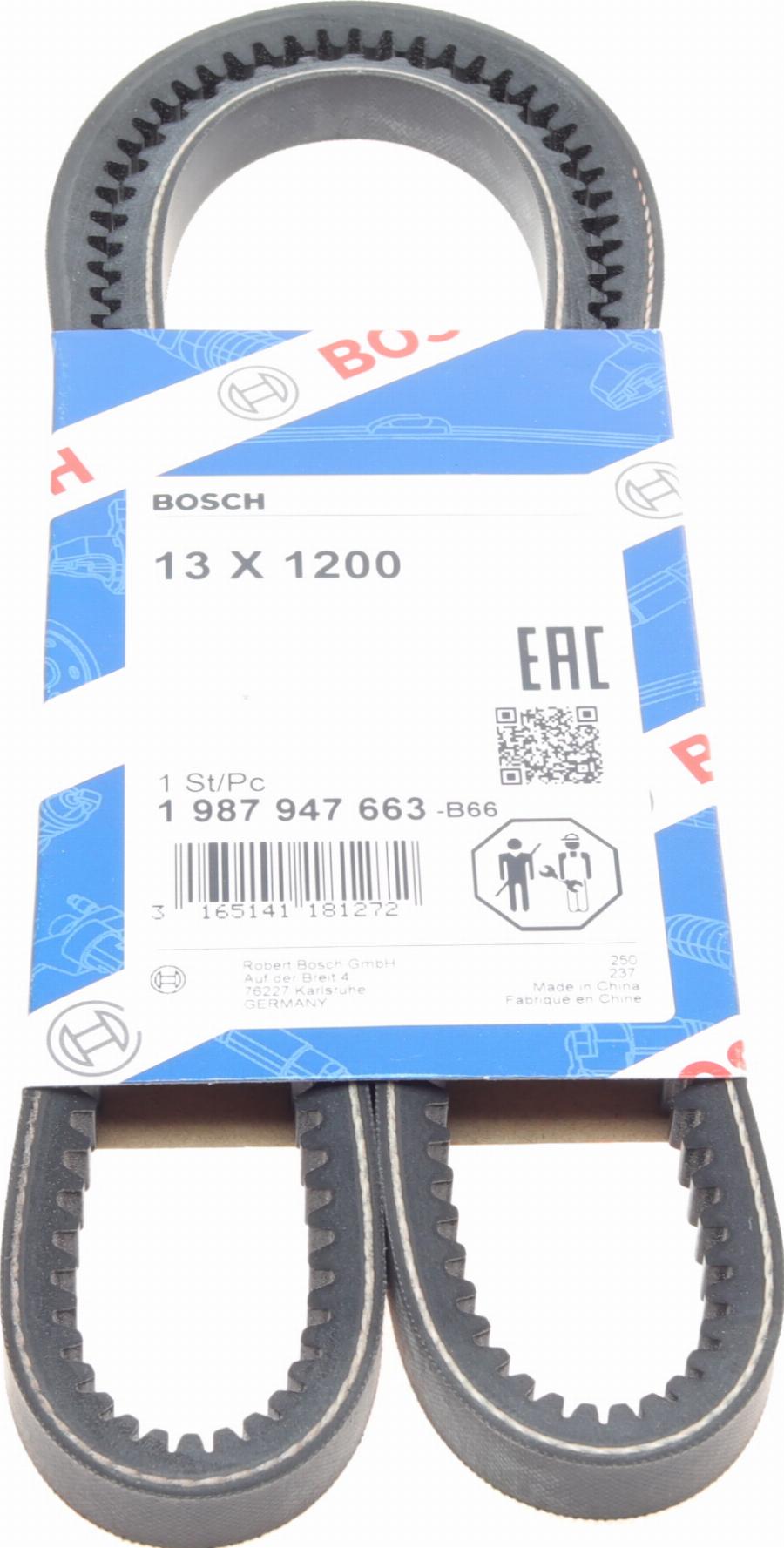 BOSCH 1 987 947 663 - Cinghia trapezoidale www.autoricambi360.it