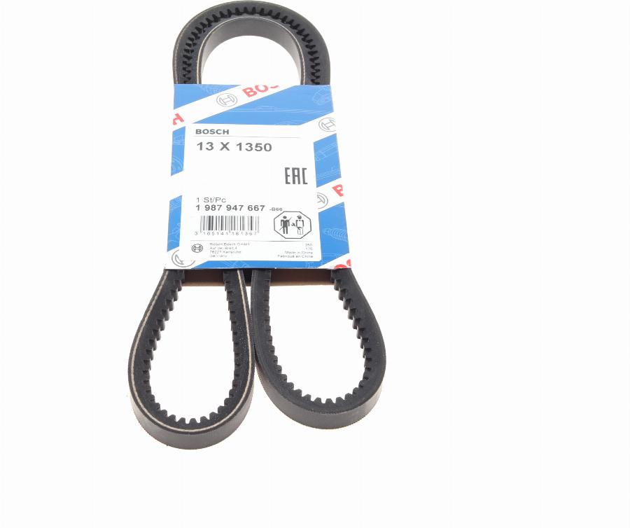 BOSCH 1 987 947 667 - Cinghia trapezoidale www.autoricambi360.it