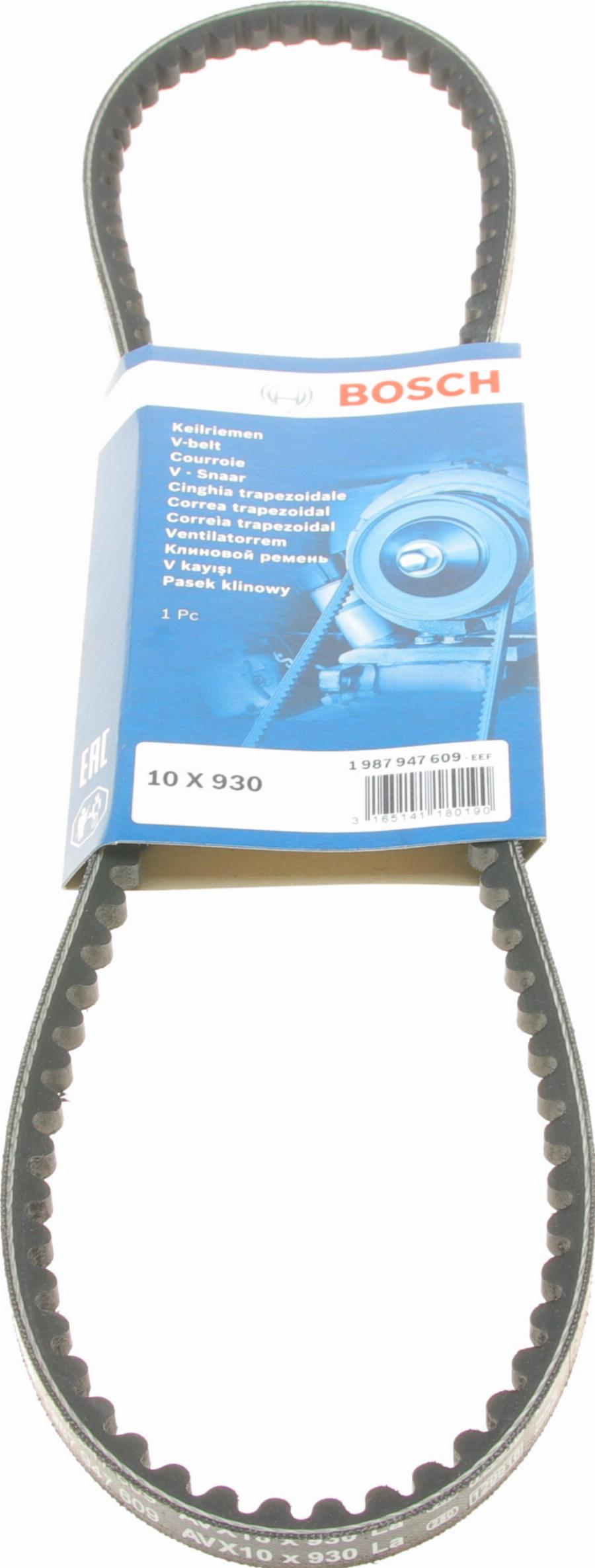 BOSCH 1 987 947 609 - Cinghia trapezoidale www.autoricambi360.it