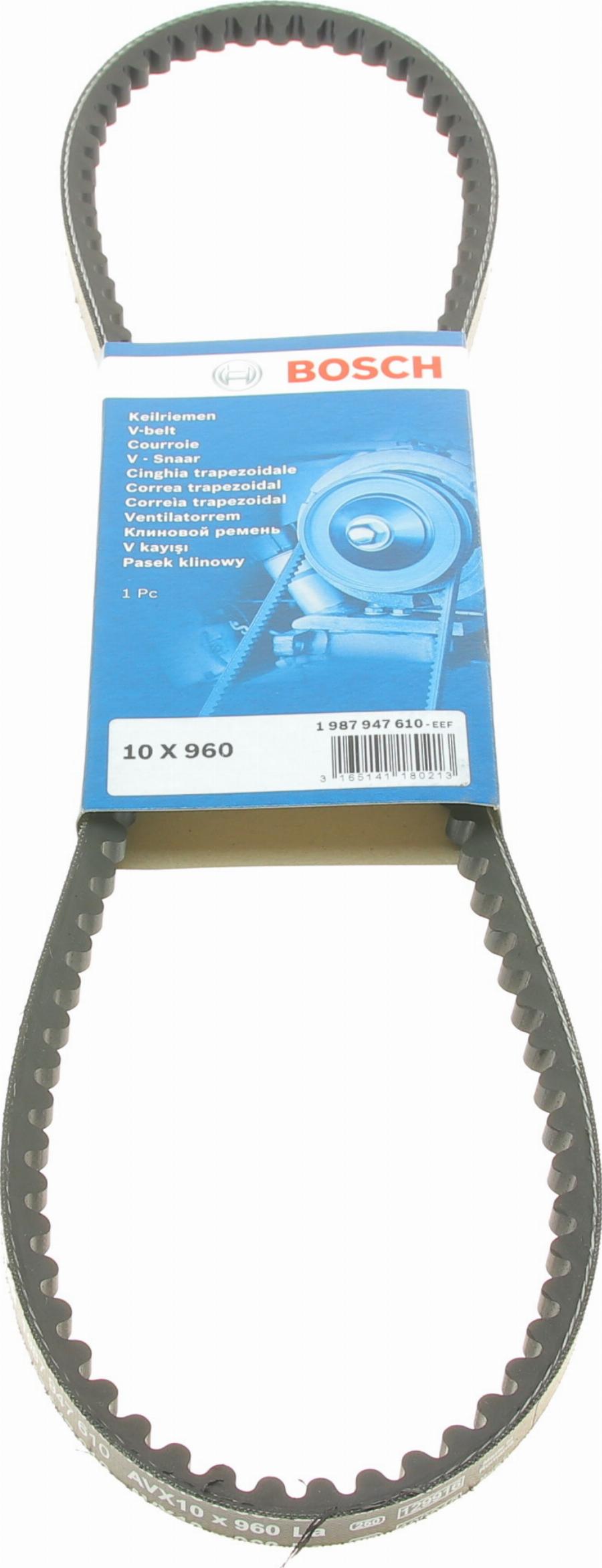 BOSCH 1 987 947 610 - Cinghia trapezoidale www.autoricambi360.it