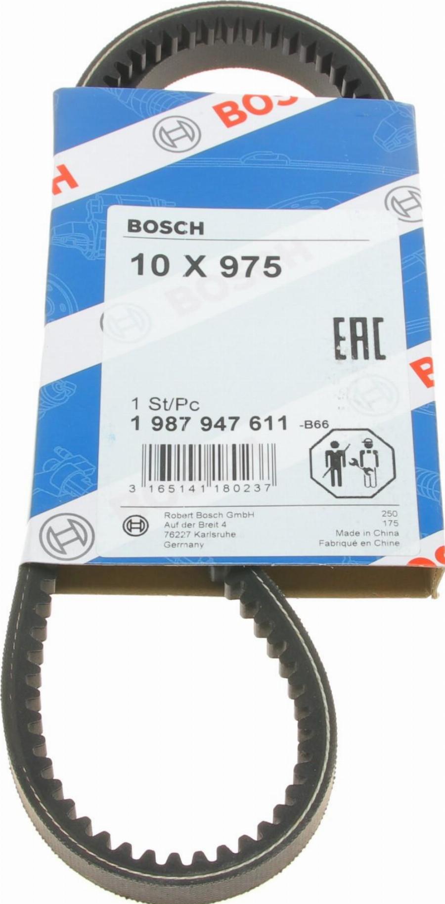 BOSCH 1 987 947 611 - Cinghia trapezoidale www.autoricambi360.it