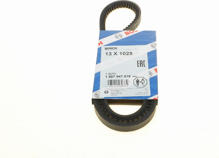 BOSCH 1 987 947 618 - Cinghia trapezoidale www.autoricambi360.it