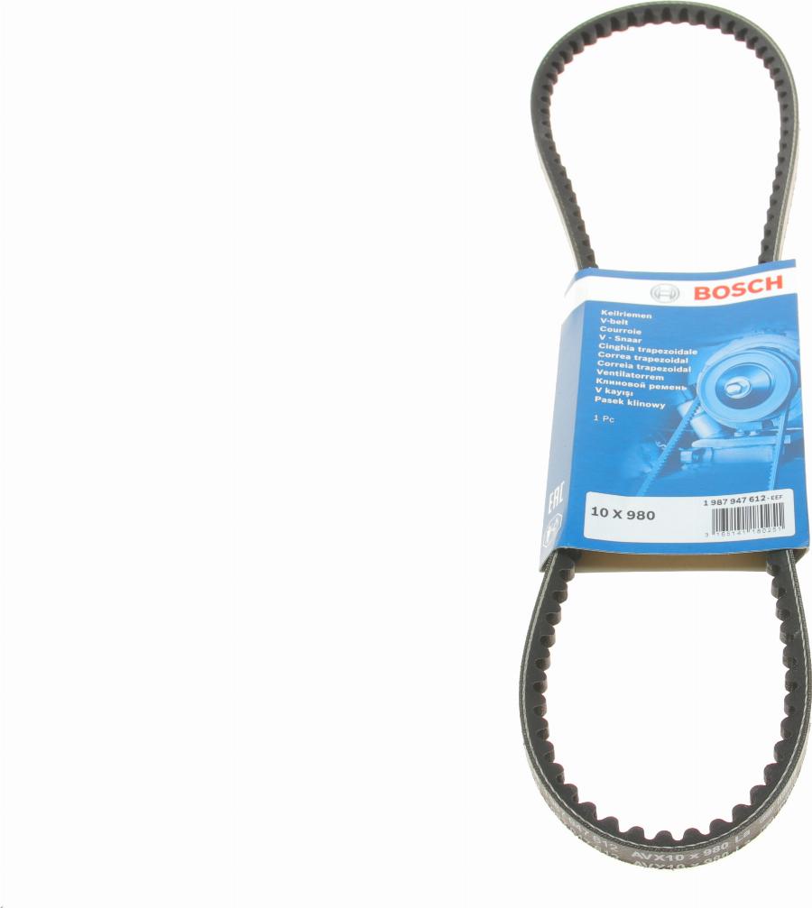 BOSCH 1 987 947 612 - Cinghia trapezoidale www.autoricambi360.it