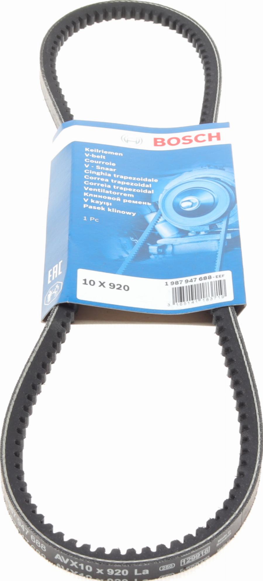 BOSCH 1 987 947 688 - Cinghia trapezoidale www.autoricambi360.it
