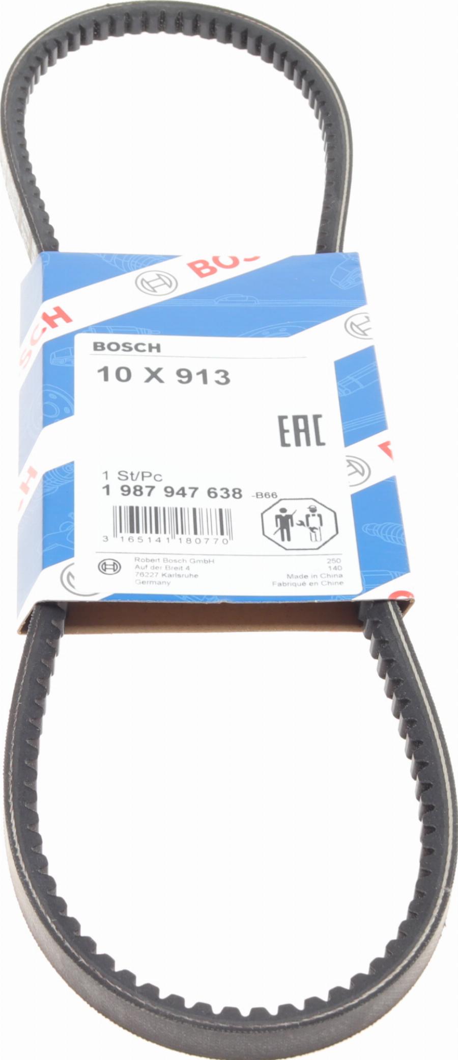 BOSCH 1 987 947 638 - Cinghia trapezoidale www.autoricambi360.it