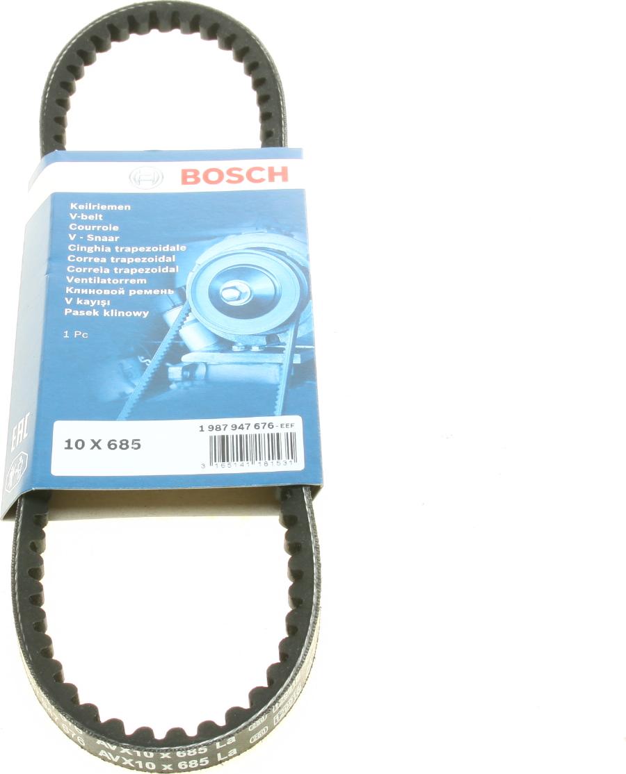 BOSCH 1 987 947 676 - Cinghia trapezoidale www.autoricambi360.it