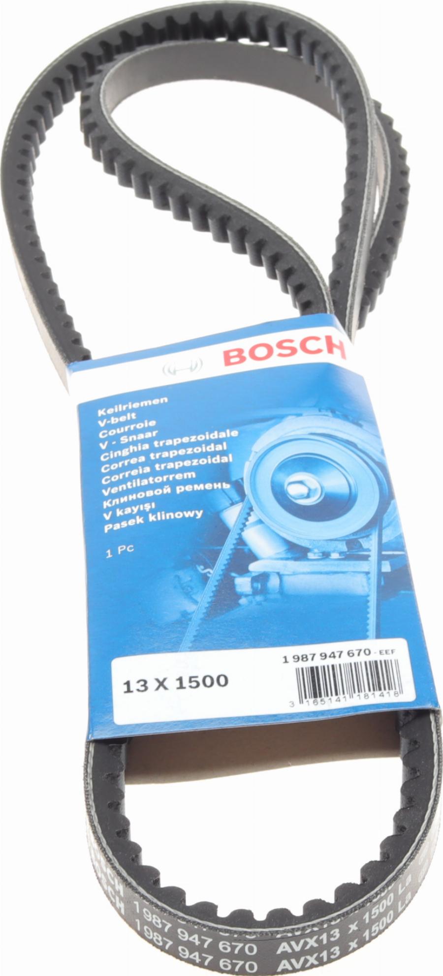BOSCH 1 987 947 670 - Cinghia trapezoidale www.autoricambi360.it