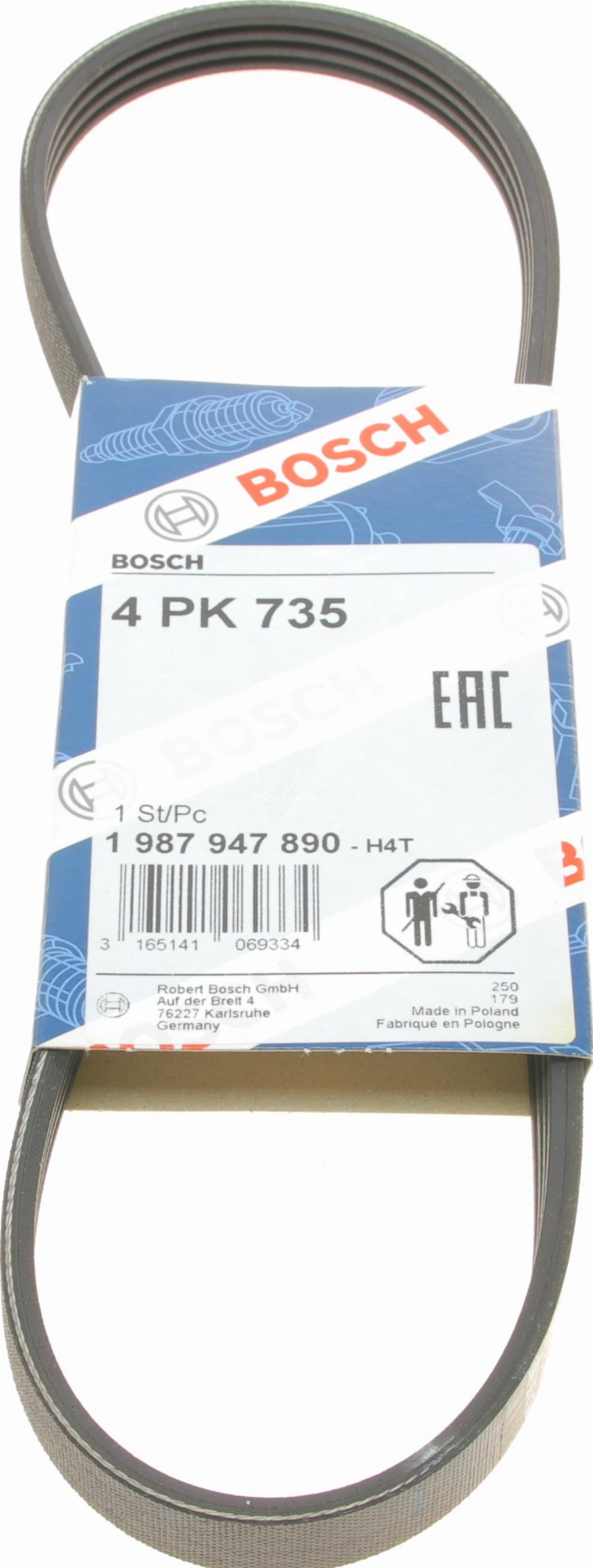 BOSCH 1 987 947 890 - Cinghia Poly-V www.autoricambi360.it