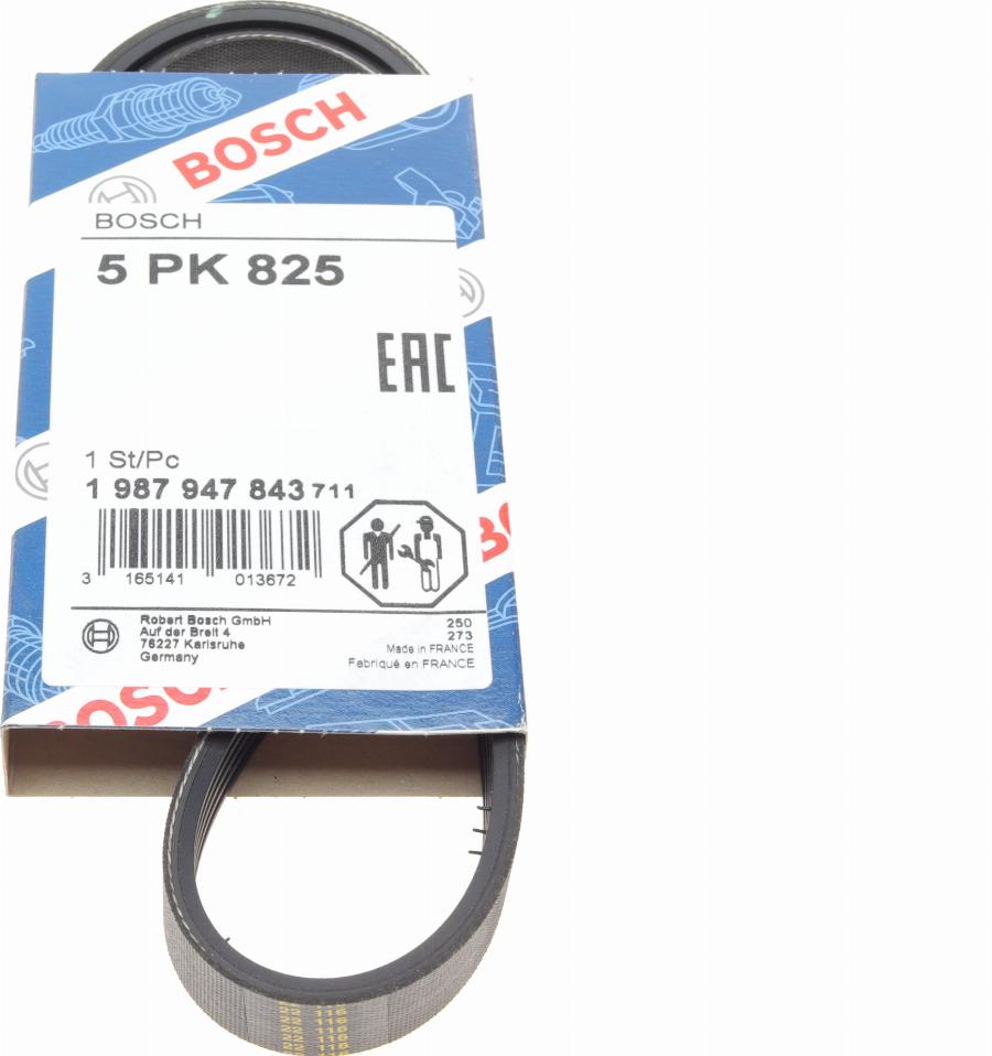 BOSCH 1 987 947 843 - Cinghia Poly-V www.autoricambi360.it