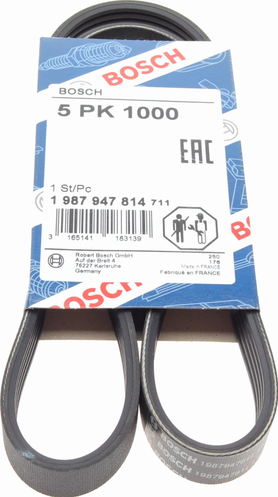 BOSCH 1 987 947 814 - Cinghia Poly-V www.autoricambi360.it