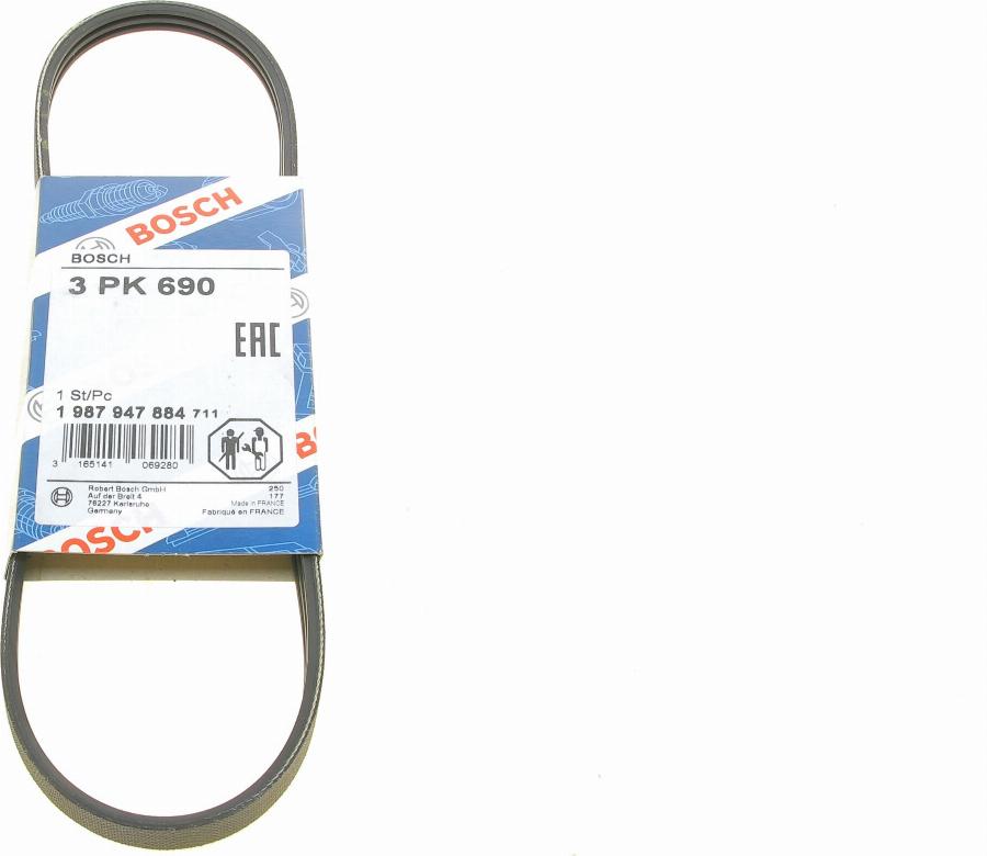 BOSCH 1 987 947 884 - Cinghia Poly-V www.autoricambi360.it