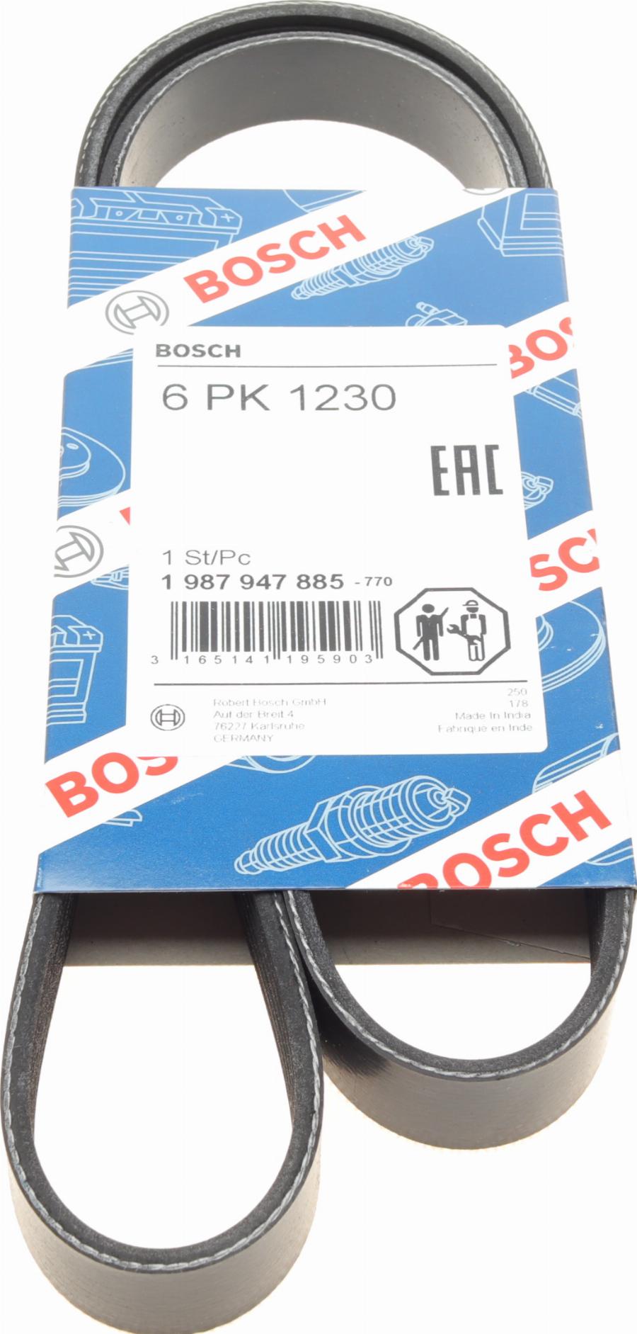 BOSCH 1 987 947 885 - Cinghia Poly-V www.autoricambi360.it